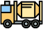 Construction truck icon representing material supply services related to plumbing solutions offered by Utah Valley Plumbing.